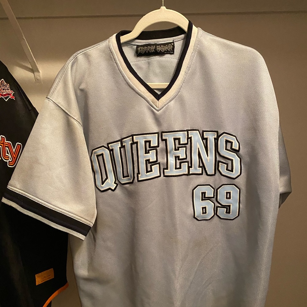 Vintage Phat Farm “Queens” Baseball Jersey - Large